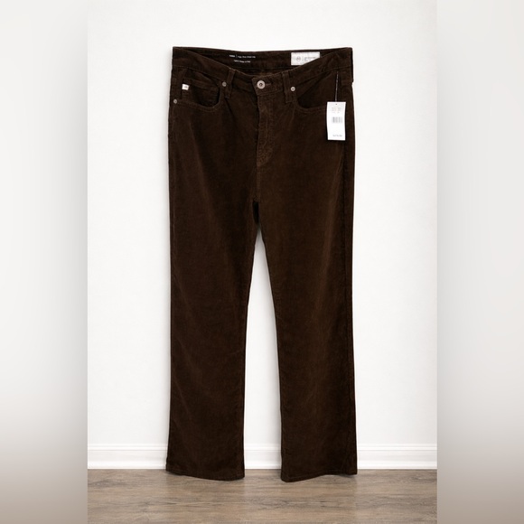 AG Adriano Goldschmied Kora High Rise, Wide Leg Corduroy Women Pants - Picture 2 of 9